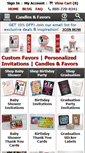 Mobile Screenshot of candlesandfavors.com